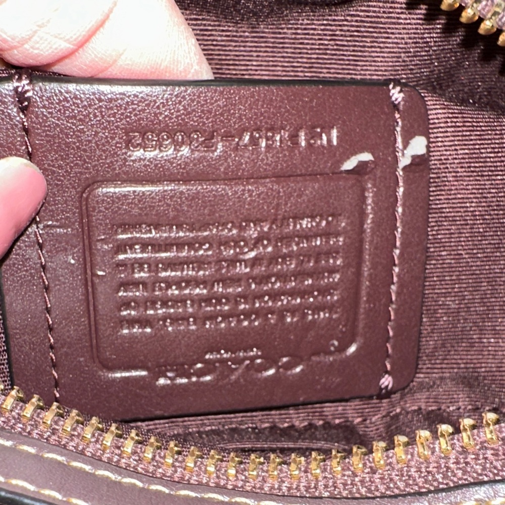 Coach 2018 Pink and Black Chevron Crossbody Bag - Picture 6 of 7